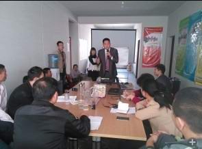 趙總親自為黑龍江虎林、山西運(yùn)城、湖北襄陽三大加盟商培訓(xùn)經(jīng)營管理的課程！